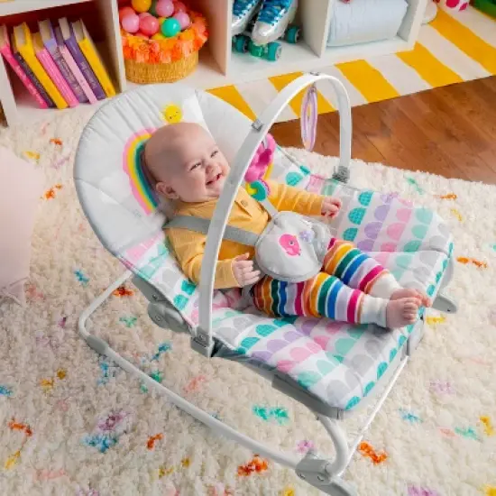 Bright Starts Infant to Toddler Baby Rocker - Rosy Rainbow image {1}
