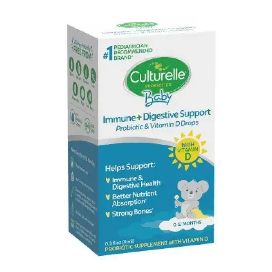 Culturelle Baby Immune + Digestive Support Probiotic Drops for Infants & Newborns - 0.3 fl oz image {2}