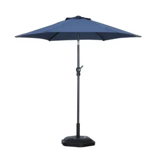 Ainfox 7.5ft Patio Umbrella With Modern Umbrella Base image {4}