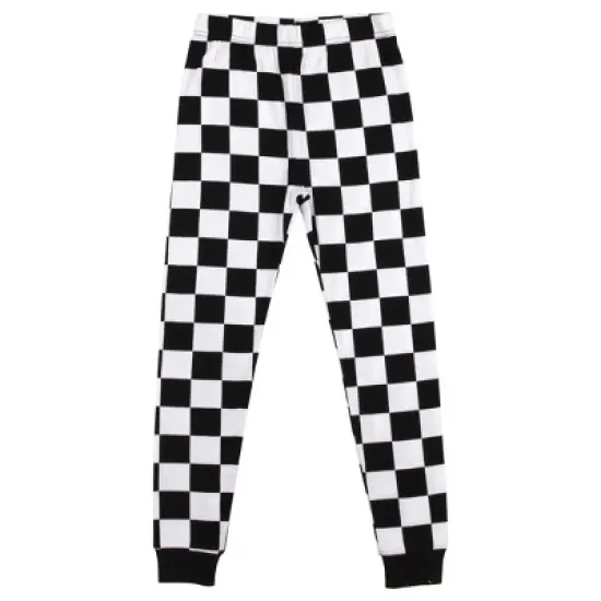 Looney Tunes "What Do You Mean There's No Candy?" Checker Pattern Youth Boy's Long Sleeve Pajama Set image {2}