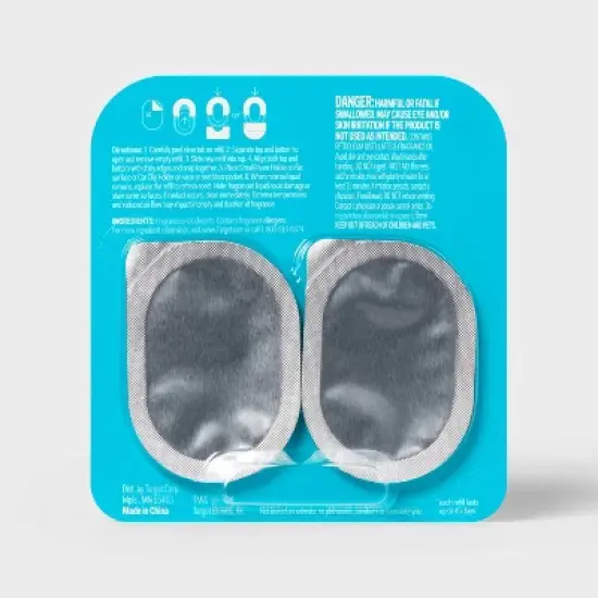 Small Room and Car Clip Refills - Ocean Air - 0.5oz/2ct - up&up&trade; image {2}