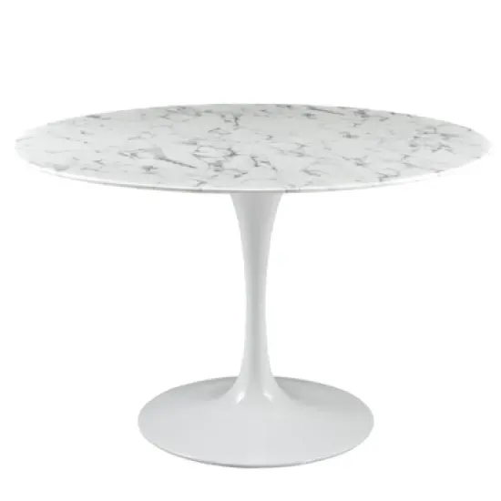 Lippa Round Artificial Marble Dining Table - Modway image {8}