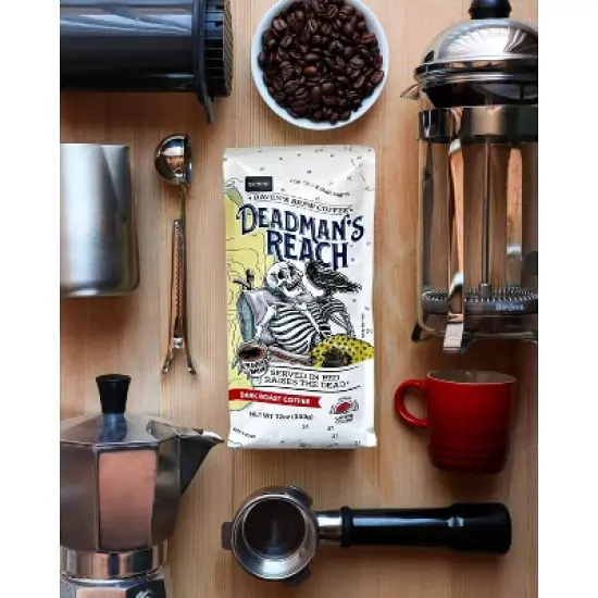 Raven's Brew Deadman's Reach Ground Coffee - 12oz image {4}