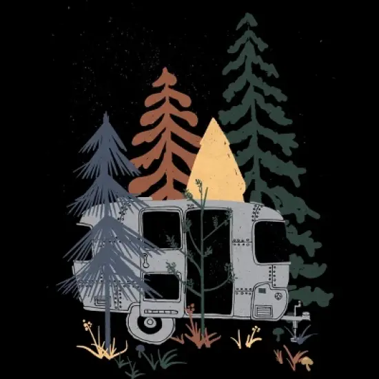 Men's Design By Humans Camping In Nature By NDTank Tank Top image {1}