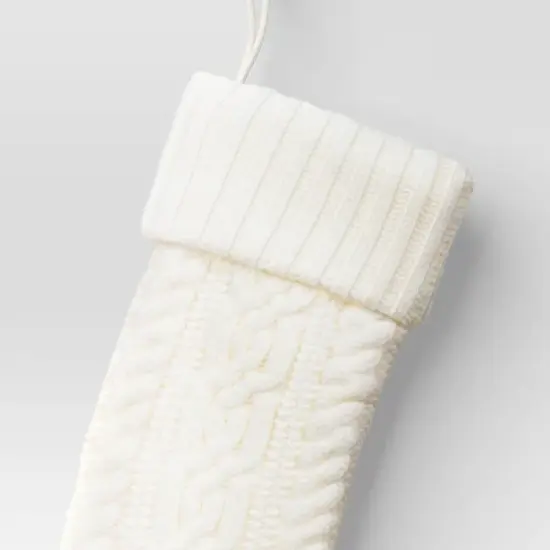 20" Cable Knit Christmas Stocking - Wondershop&trade; image {2}