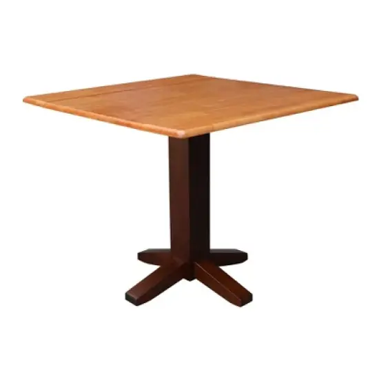 36" Sanders Square Dual Drop Leaf Dining Table - International Concepts image {13}