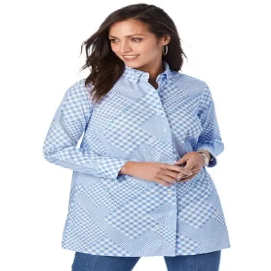 Jessica London Women&rsquo;s Plus Size Poplin Tunic image {7}
