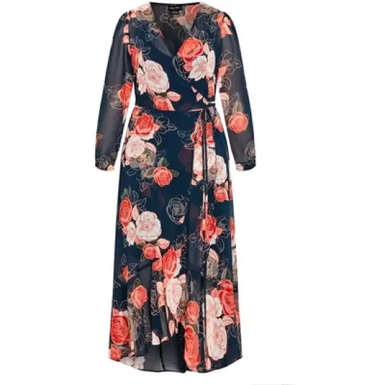 Women's Plus Size Sadie Maxi Dress - navy | CITY CHIC image {3}