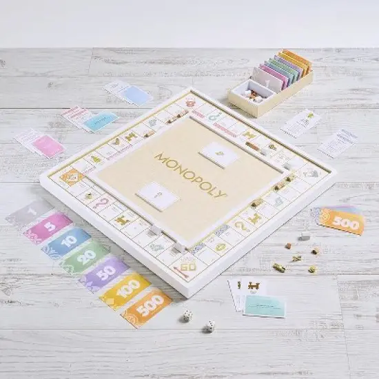 WS Game Company Monopoly Bianco Edition Board Game image {5}