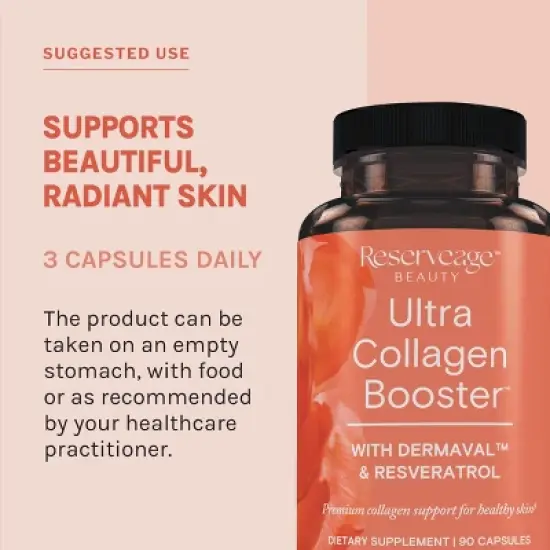 Reserveage, Ultra Collagen Booster, Skin Supplement, Supports Healthy Collagen Production image {4}