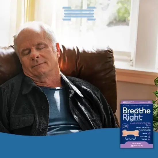 Breathe Right Lavender Scented Drug-Free Nasal Strips for Congestion Relief - 26ct image {8}
