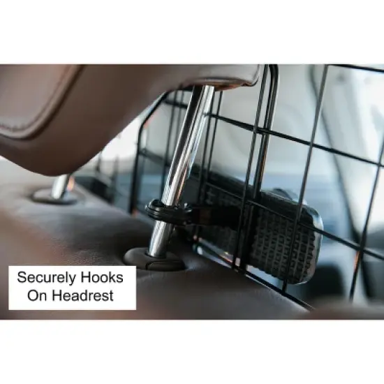 PawsMark Adjustable Large Pet Barrier Gate For SUV's, Cars Vans and Vehicles Safety Car Divider for Dogs Pets, Heavy Duty Universal Fit image {8}