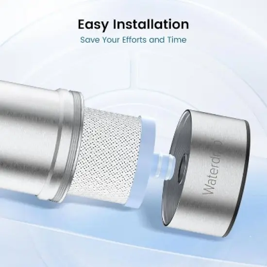 Waterdrop Alkaline Countertop Water Filter with 1 Extra Replacement Filter Stainless Steel image {7}