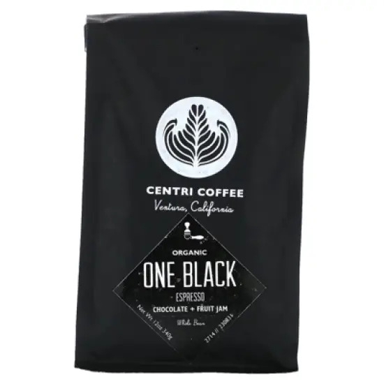 Centri Coffee, Organic One Black, Chocolate + Fruit Jam, Whole Bean, Espresso, 12 oz (340 g) image {3}