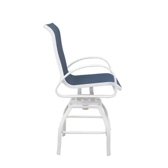 Courtyard Casual Santa Fe 5 pc Balcony Height 48" Round Dining Set  Includes one 48" Balcony Table and Four Balcony Swivel Stools image {5}