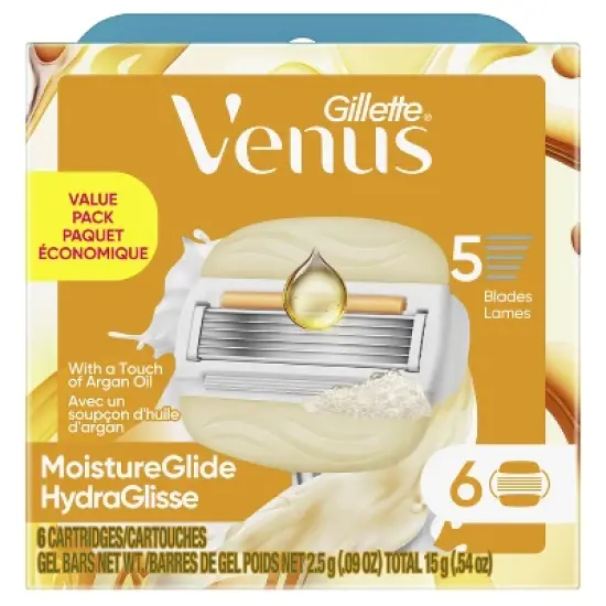 Venus ComfortGlide White Tea Women's Razor Handle,1 Razor Blade Refill and Shower Holder image {7}