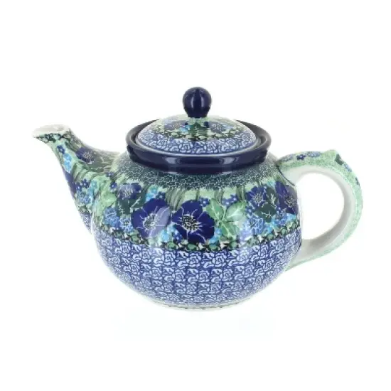 Blue Rose Polish Pottery 60 Ceramika Artystyczna Medium Teapot image {13}