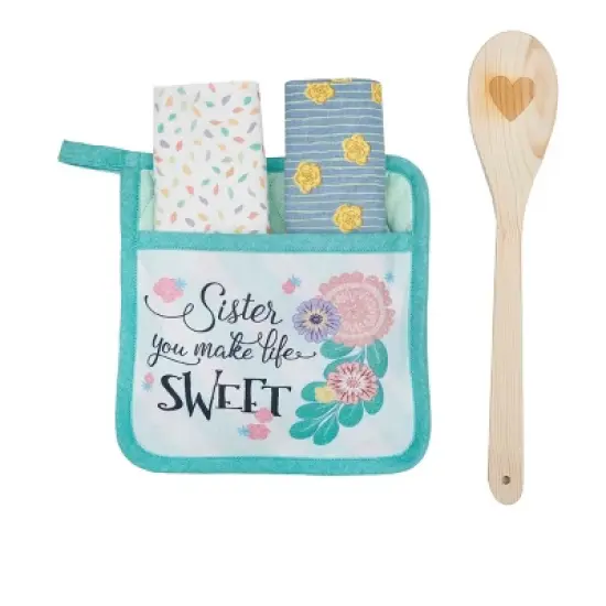 C&F Home Sister Life Sweet Potholder Gift Set image {3}