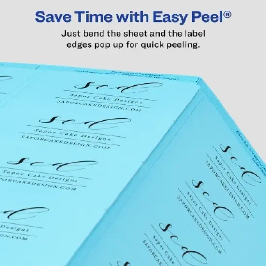 Avery Labels with Sure Feed, Assorted Bright Colors, 2" x 2-5/8", Laser/Inkjet, 150 Labels (4331) image {3}