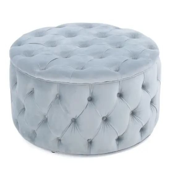 Zelfa New Velvet Ottoman - Christopher Knight Home image {9}