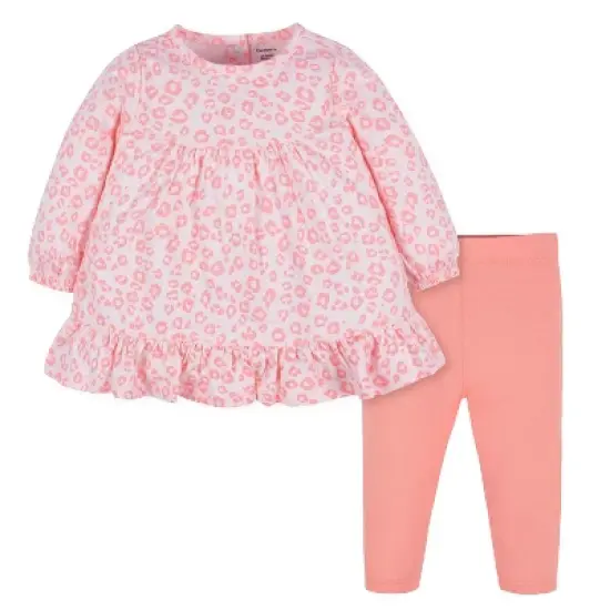 Gerber Baby & Toddler Girls Long Sleeve Dress & Leggings Set image {8}