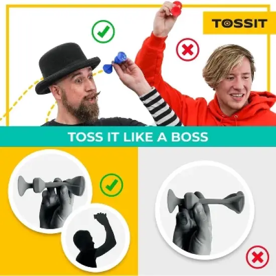 TOSSIT - Original Dart Game - Purple/Green image {1}
