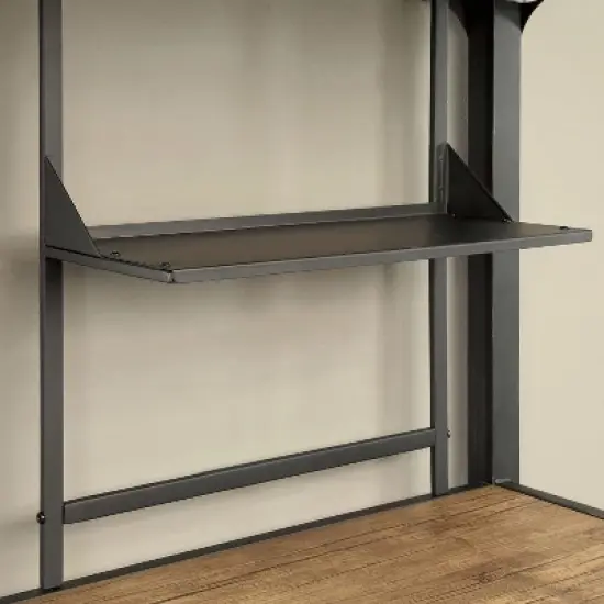 Twin Navii Industrial Loft Bed Black - HOMES: Inside + Out image {5}