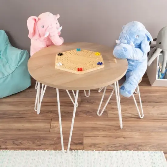 Toy Time Wooden Strategic Game Set With Board, Marbles, and Dice image {6}