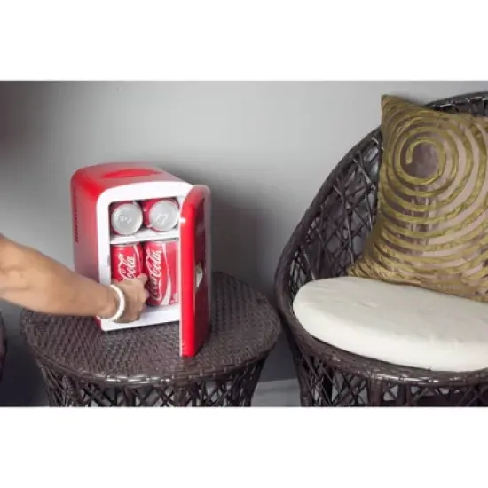 Coca-Cola Polar Bear 4L Cooler/Warmer 12V DC 110V AC Mini Fridge - Red image {6}