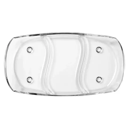 Slickblue Versatile Cristalline Glass Sectional Platter &ndash; Bake & Serve, Heat-Resistant with Feet, Two Size Options image {7}