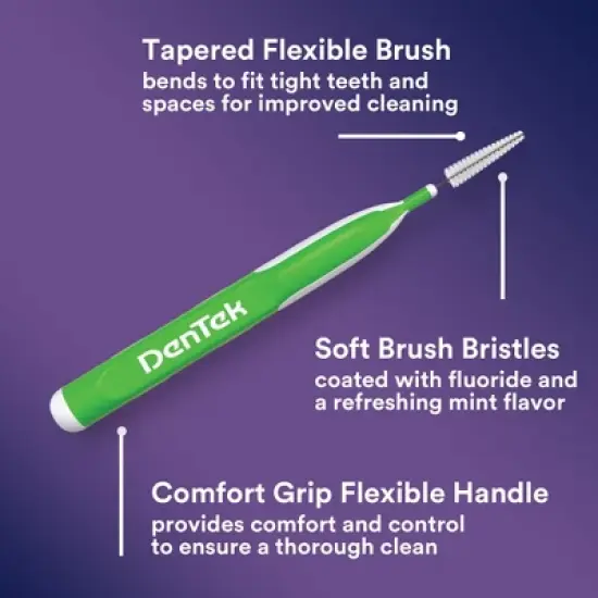 DenTek Easy Brush Plaque Control Interdental Toothbrush - 16ct image {3}
