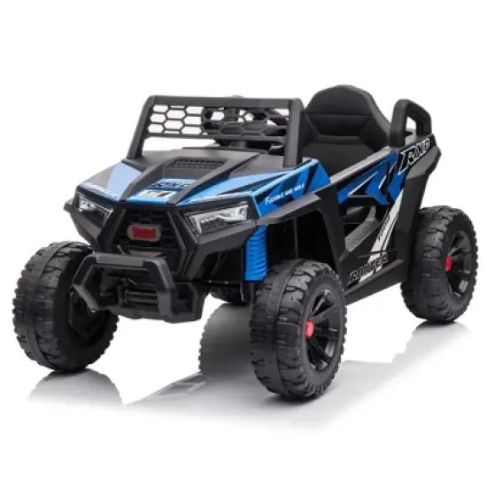 Sandinrayli 12V Kids Ride on Car, Electric Off-Road UTV Truck, Double Open Doors, Safety Belt, Horn, Music, and Lights for Kids 3-5 Years image {7}