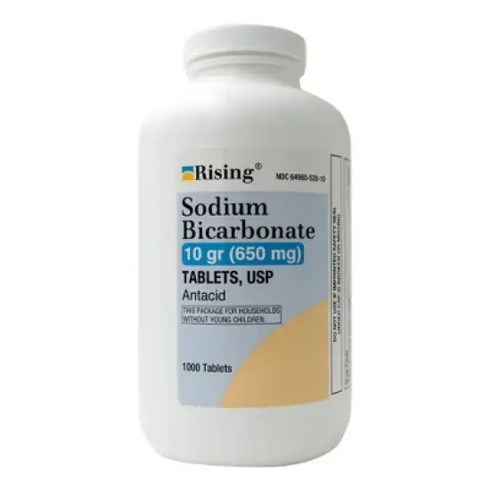 Sodium Bicarbonate Antiacid 650 Mg Tablets (10 Grains) 1000 Tablets per Bottle image {3}