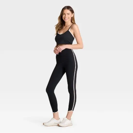 Women's High-Rise Contrast Piped 7/8 Leggings - JoyLab&trade; image {2}