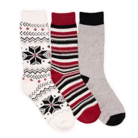 MUK LUKS Women's 3 Pack Boot Socks image {10}
