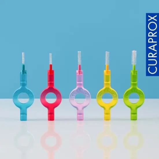 Curaprox CPS 07 Prime Refill Red, 8-Pack Interdental Brushes for Gentle Cleaning of Tight Gaps image {6}