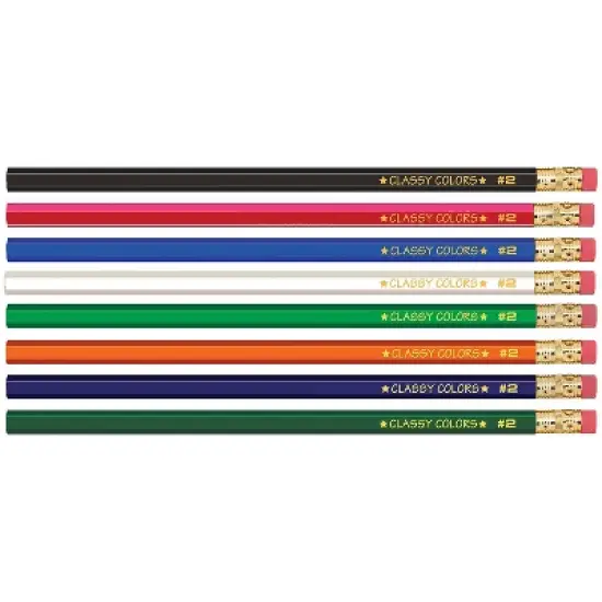 Musgrave Pencil Company Wood Case Hex Pencil Assorted Colors #2 Lead 12/Pack 12 Packs image {1}