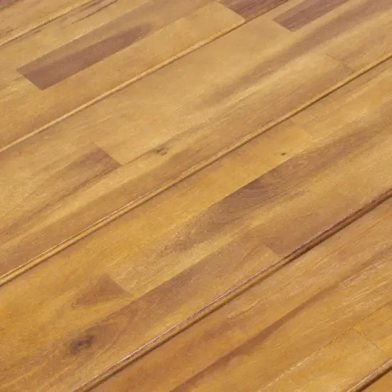 Christopher Knight Home Marley 7 Pieces Patio Modern Acacia Wood and Polypropylene Dining Set, Teak/Black image {9}