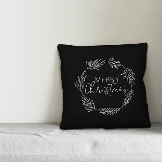 Creative Products Merry Christmas Wreath 20x20 Indoor / Outdoor Pillow image {2}