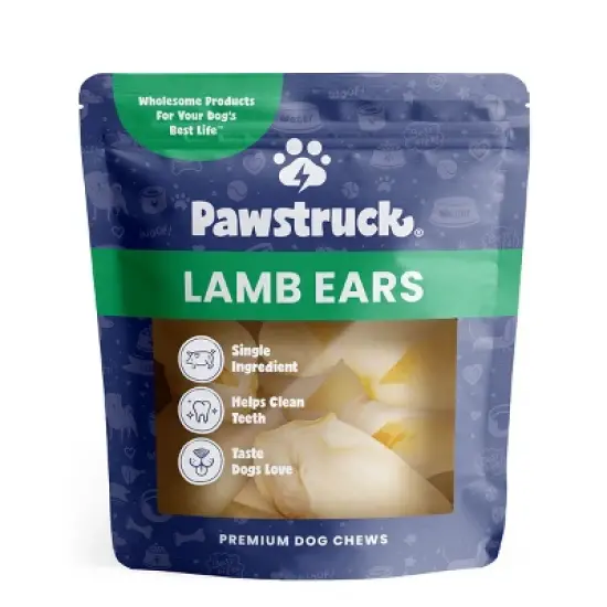 Pawstruck Lamb Ears for Dogs - Natural Bulk Dog Dental Treats & Sheep Chews, Smoked & Low Fat, Pet Products image {8}