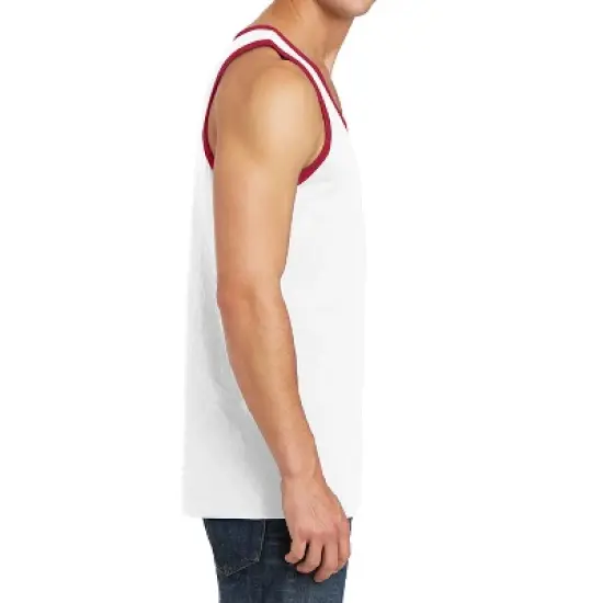 Mafoose Mens Solid Cotton Tank Top Sleeveless Tee Shirt for Sports, Gym, Fitness, Beach image {12}