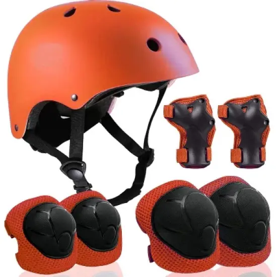 Evita Adjustable Helmet for Ages 5-16 Kids with Elbow Knee Wrist Pads image {1}