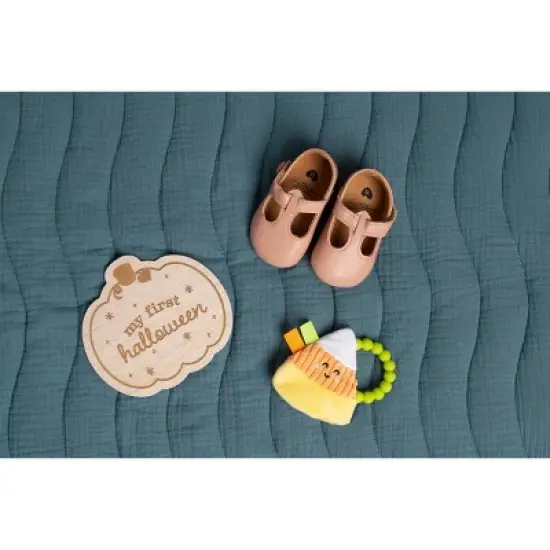 Pearhead My First Halloween Wooden Photo Card for Baby Milestone image {3}