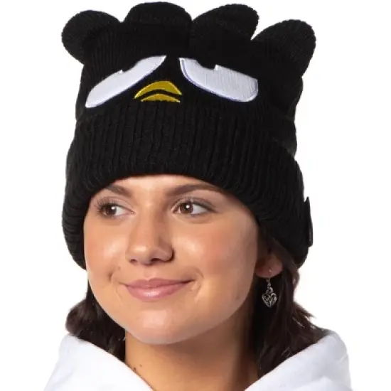 Sanrio Hello Kitty Adult Badtz-Maru Embroidered Character Cuffed Beanie Cap Hat OSFM image {1}