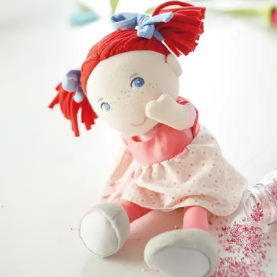 HABA Soft Doll Mirli 8" - First Baby Doll with Red Pigtails image {2}