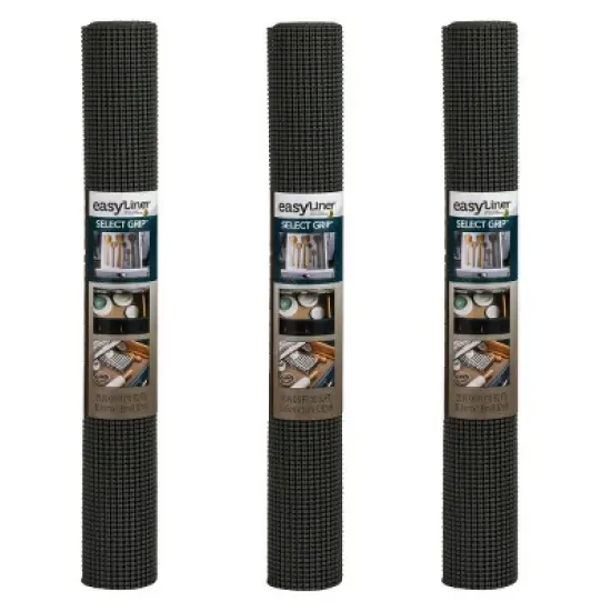 Duck EasyLiner Select Grip Non-Adhesive Shelf and Drawer Liner, Dark Gray image {9}