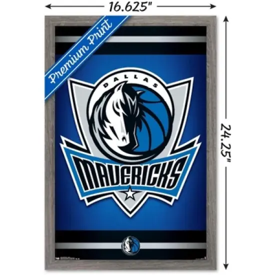 Trends International NBA Dallas Mavericks - Logo 14 Framed Wall Poster Prints image {2}