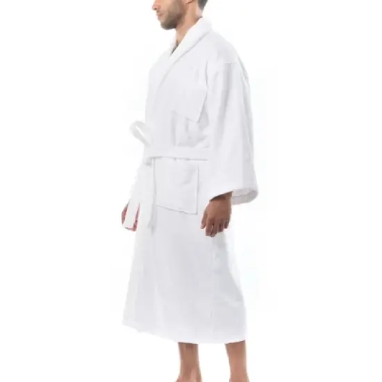 Alpine Swiss Pure Cotton Mens Terry Cloth Bathrobe Super Absorbent Spa Robe image {2}