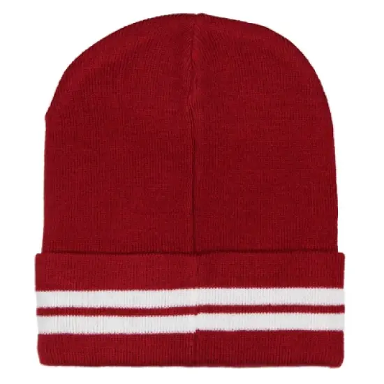 Friday The 13th Beanie Camp Crystal Lake Sign Patch Knit Beanie Hat Cap Red image {2}