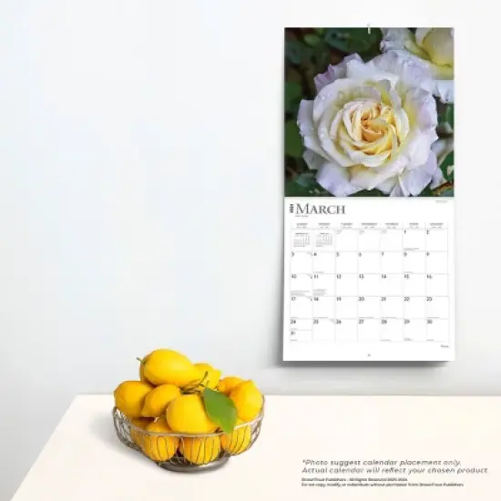 Browntrout 2024 Wall Calendar 12"x12" Roses image {3}